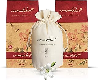 Photo 1 of Aromahpure Car Perfume Fragrance Flakes (1.7 Oz Each) - Bliss - Floral Lilly, Luxury Car Perfumes and Air Fresheneres Hanging | Car Scents | Long Lasting | Natural Fragrance | Pack of 2