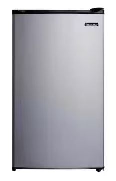 Photo 1 of 3.2 cu. ft. Mini Fridge in Stainless Steel Look without Freezer
