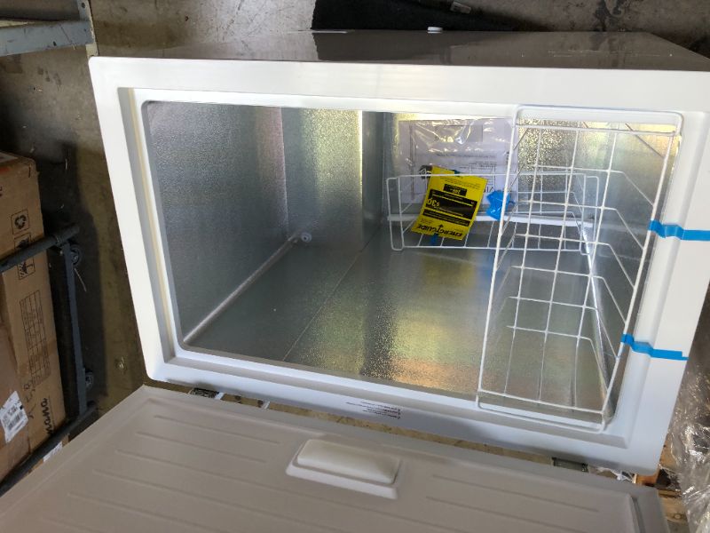 Photo 5 of 6.9 cu. ft. Manual Defrost Chest Freezer with LED Light Type in White Garage Ready
