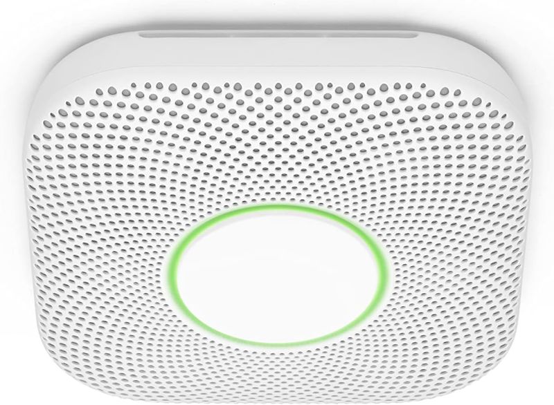 Photo 1 of Google Nest Protect - Smoke Alarm - Smoke Detector and Carbon Monoxide Detector - Battery Operated , White - S3000BWES
