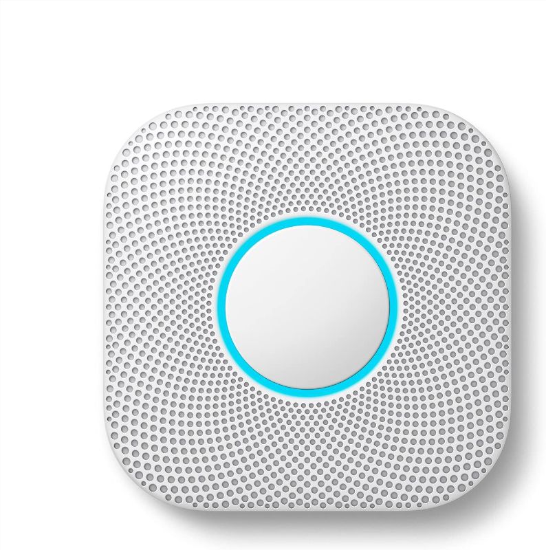 Photo 1 of Google Nest Protect - Smoke Alarm - Smoke Detector and Carbon Monoxide Detector - Battery Operated , White - S3000BWES
