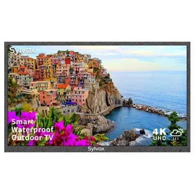 Photo 1 of SYLVOX Deck Series Outdoor TV, 43" 1000Nit 4K UHD HDR Partial Sun Outdoor Smart TV, IP55 Waterproof, Built-in Dual Speakers Support Bluetooth & WiFi
