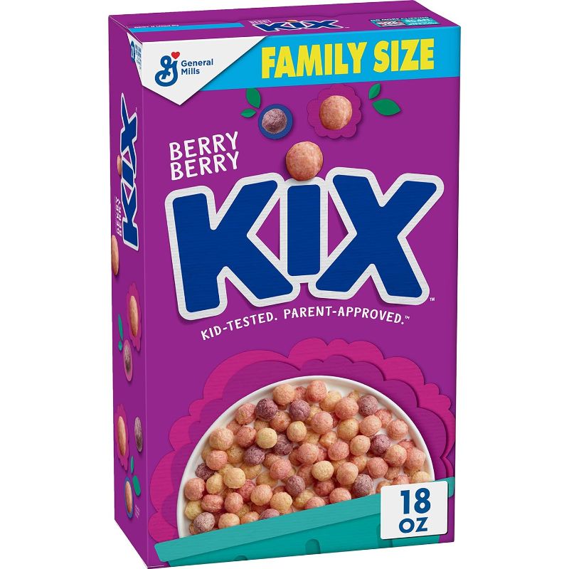Photo 1 of Berry Berry Kix Whole Grain Breakfast Cereal, Crispy Corn Cereal, Family Size, 18 oz
- pack of 10