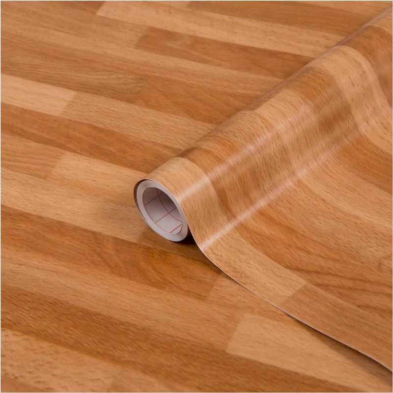 Photo 1 of d-c-fix Peel and Stick Contact Paper Walnut Gold Wood Grain Self-Adhesive Film Waterproof & Removable Wallpaper Decorative Vinyl for Kitchen, Countertops, Cabinets 26.5" x 78.7" 26.5" x 78.7" Walnut Gold