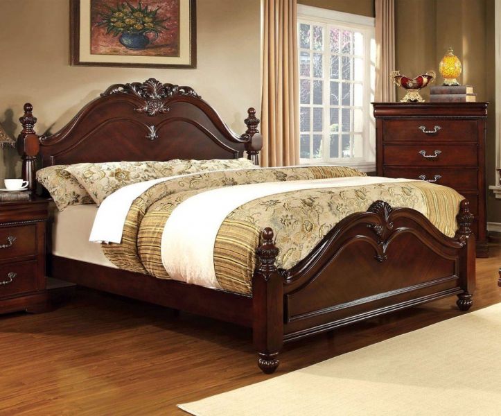 Photo 1 of Mandura Queen Bed In Cherry
Mandura Collection By Furniture of America