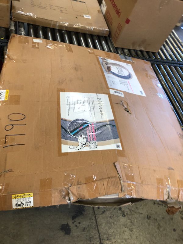 Photo 1 of Star Cat Wheel, Cat Treadmill, Exercise Wheel for Running, Spinning, Scratching, and Climbing for Indoor Cats, Premium Birch Wood, Eco-Friendly, Moving Fish, Wide Running Track, 47.2 inch XL Size