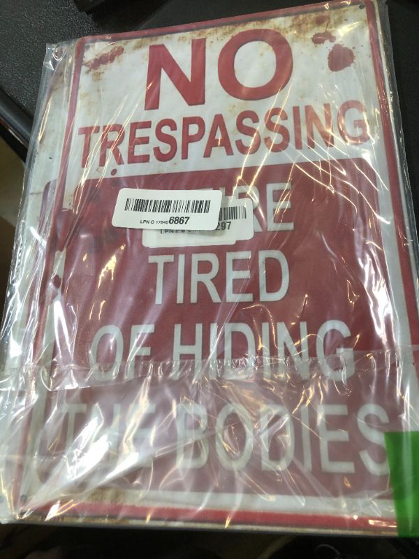 Photo 1 of No Trespassing signage 