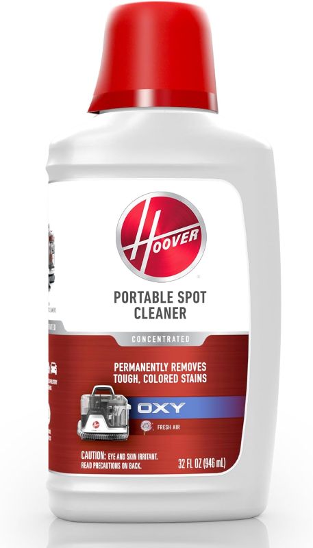 Photo 1 of Hoover Oxy Portable Spot Cleaner Solution, Carpet Cleaning Shampoo, 32 fl oz Formula, White, AH31711
