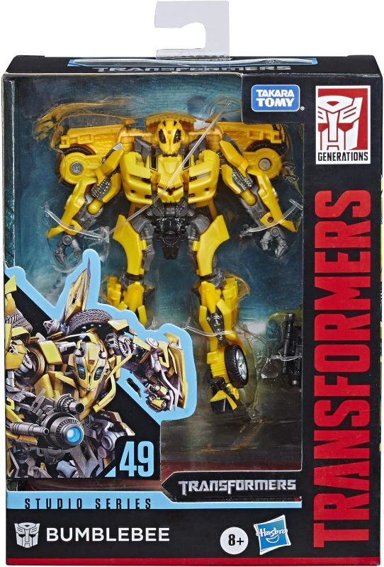Photo 1 of Transformers Toys Studio Series 49 Deluxe Class Movie 1 Bumblebee Action Figure - Kids Ages 8 & Up, 4.5" (Amazon Exclusive)
