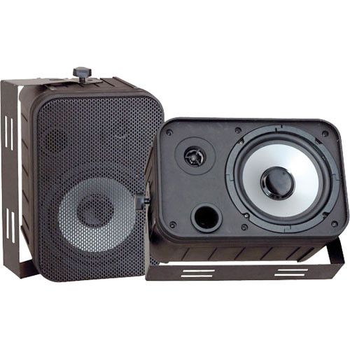Photo 1 of Pyle Pro PDWR50B 6.5" Indoor-Outdoor Waterproof Speakers (Black)

