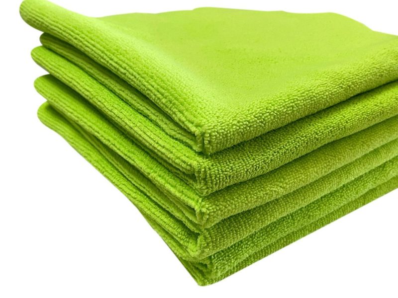 Photo 1 of XT-1029 Microfiber Detailing Cloths, Green - 6 Piece