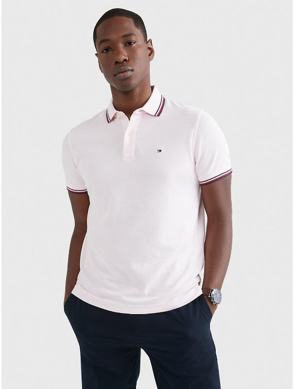 Photo 1 of Pink - XL Tommy Hilfiger Men's Regular Fit Tommy Wicking Polo