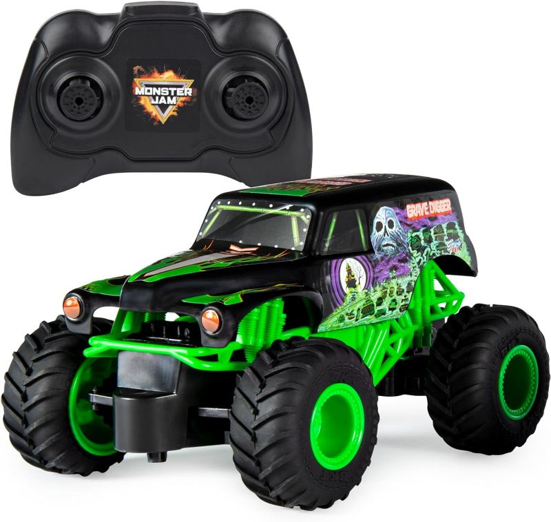 Photo 1 of Monster Jam, Official Grave Digger Remote Control Monster Truck, 1:24 Scale, 2.4 GHz, Kids Toys for Boys and Girls Ages 4 and up