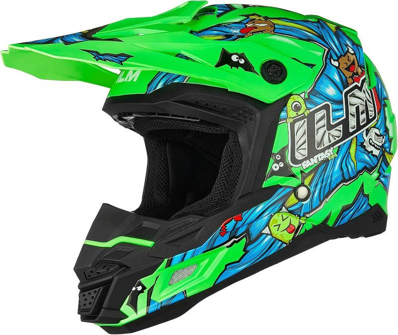 Photo 1 of ILM DOT&ECE Adult Dirt Bike Helmets Kids Youth ATV Helmet Motocross Dirtbike BMX MX Offroad Dual Sport Full Face Casco para Moto Model AP-868