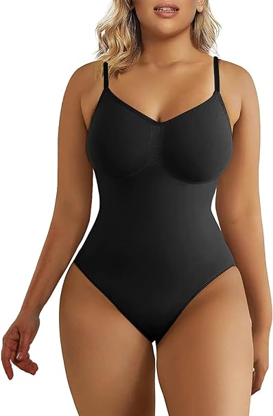 Photo 1 of Size 3XL - Women's Shapewear Bodysuit Tummy Control Body Shaper Seamless Sculpting Snatched Waist Body Suit