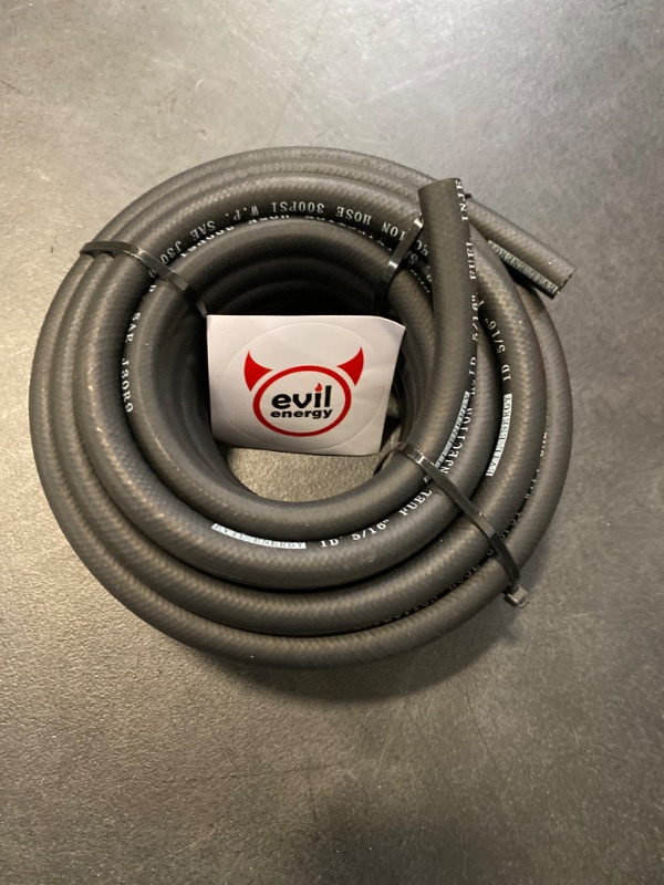 Photo 2 of EVIL ENERGY Fuel Line Hose 5/16 Fuel Injection Hose Rubber SAE 30R9 10FT 300PSI