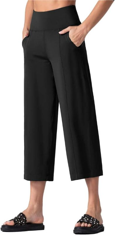 Photo 1 of Womens size XL THE GYM PEOPLE Womens' Yoga Pants with Pockets and Tummy Control High Waist in Flare Crop