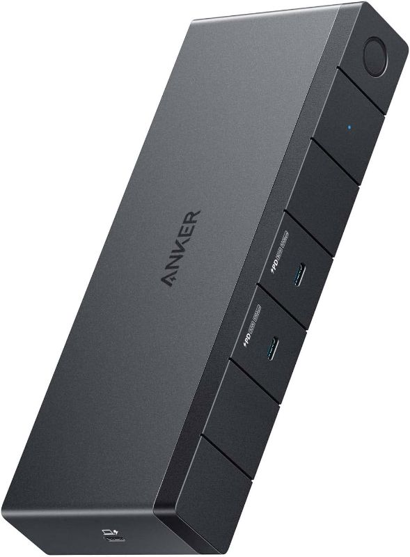 Photo 1 of Anker 568 USB-C Docking Station (11-in-1, USB4), Up to 100W Charging for Laptop, 40Gbps Data Transfer, Ethernet, Single 8K, Triple 4K Display, 6 USB Ports for Windows Laptop and More(Gray)
