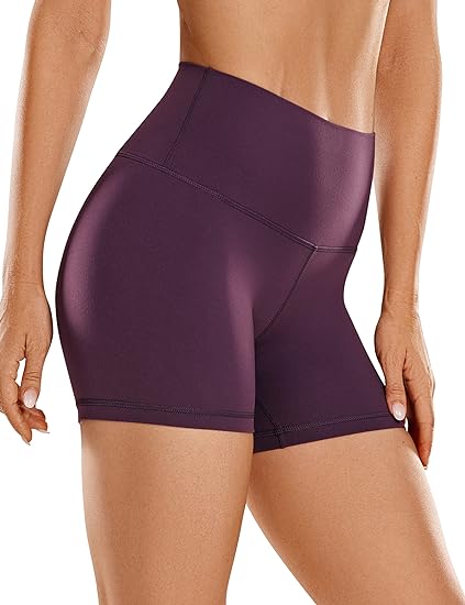 Photo 1 of CRZ YOGA Womens LARGE Butterluxe Biker Shorts 4'' - High Waisted Booty Workout Volleyball Yoga Spandex
