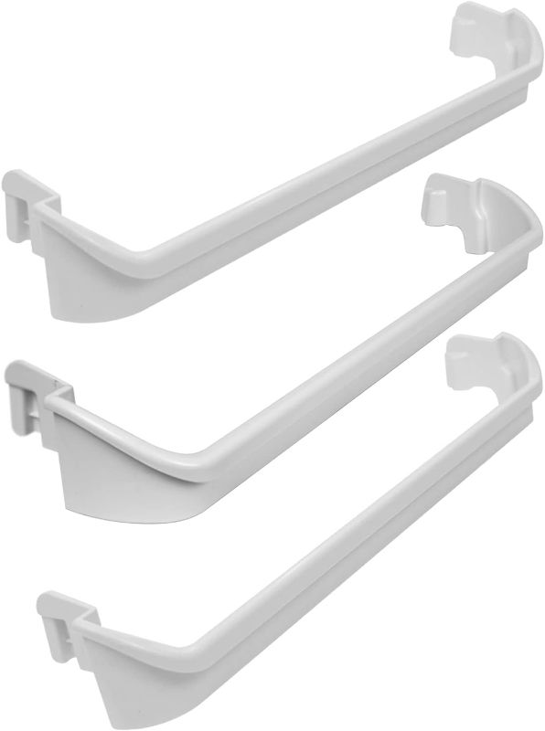 Photo 1 of 240534901 x2 & 240534701 x1 Refrigerator shelf retainer bar parts Compatible with frigidaire or kenmore Door Shelf Rack Bar Rail, Replaces AP3214631 PS734936 AP3214630 PS734935 AH734935 EA734935