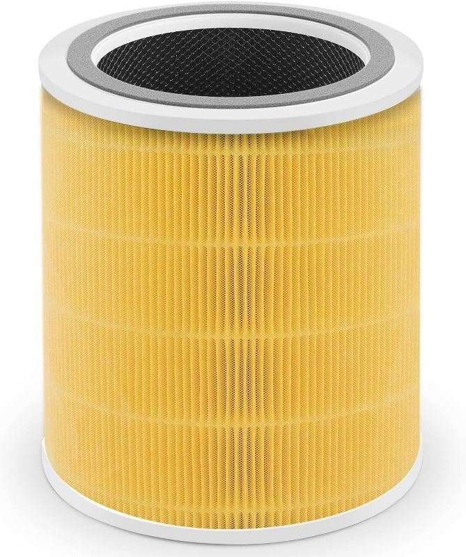 Photo 1 of Core 400S Pet Allergy Replacement Filter Compatible with LEVOIT Core 400S, 3-in-1 H13 True HEPA Filter, Activated Carbon Filtration, Compared to Part# Core 400S-RF yellow