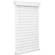 Photo 1 of Lotus & Windoware Cordless, 2 Inch Faux Wood Blind, 35" Wide x 48" Long, Smooth, Bright White