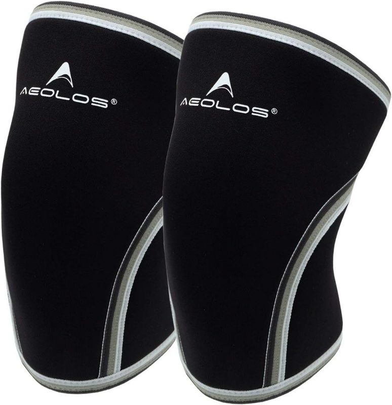 Photo 1 of Size M - 1022748424
AEOLOS Knee Sleeves (1 Pair) 7mm Compression Knee Braces for Heavy-Lifting,Squats,Gym and Other Sports (Large, Black)