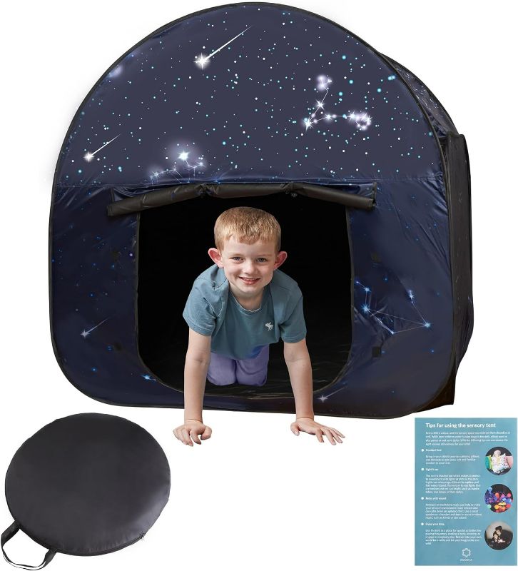 Photo 1 of Sensory Tent | Calm Corner for Children to Play and Relax | Sensory Corner | Helps with Autism, SPD, Anxiety & Improve Focus | Black Out Sensory Tents for Autistic Children | Big