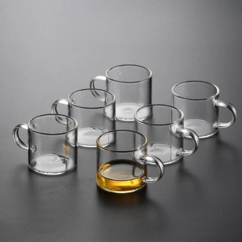 Photo 1 of 3oz Glass Tea Cups Set of 6 (Clear)