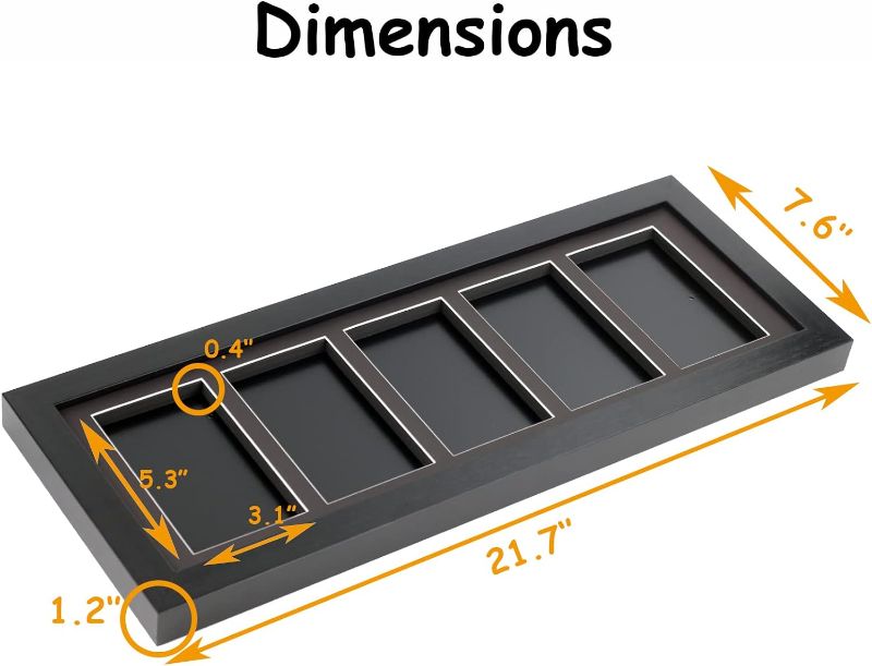 Photo 3 of Leffis Acrylic Baseball Card Display Case, Wall Mount Sports Card Display Frame with UV Protection, Trading Card Display Case with Magnetic Door for Football Basketball Hockey Trading Card Collection