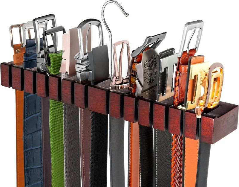 Photo 1 of Belt Organizer for Closet - Belt Hanger for Closet - Belt Rack & Belt Storage - Belt Holder for Closet - Gifts for Dad