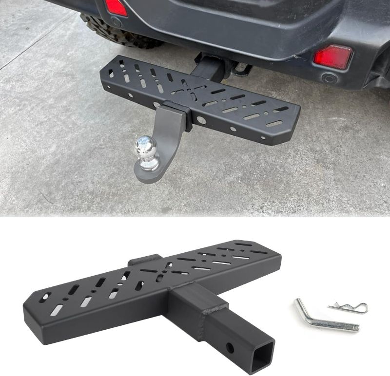 Photo 1 of Hitch Step Anti Slip and Rust Towing Bumper Guard Hitch Steps for Cars SUV Trucks Pickups with Pin Fits 2 Inch Receivers 600lbs Maximum Load