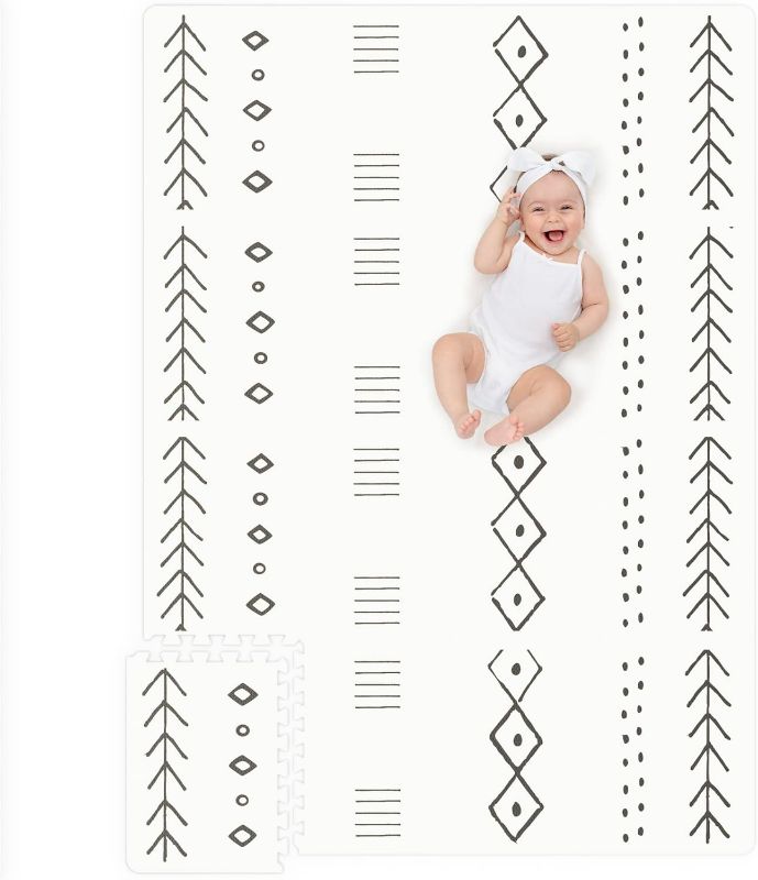 Photo 1 of Stylish Baby Play Mat - Soft, Easy to Clean 5.6 x 4 ft. Floor Mat Creates A Safe Play Area for Your Baby Boy or Girl - The Perfect Modern Foam Playmat Fits Nicely with Your Kids Playroom Or Home Decor