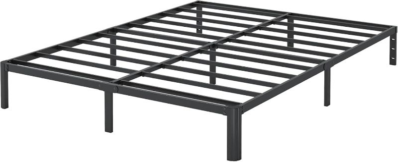 Photo 1 of 10 Inch Queen Metal Bed Frame with Rounded Corners Legs,Heavy Duty Steel Slats Platform Bed,No Box Spring Needed,Noise Free,Non-Slip,Easy Assembly