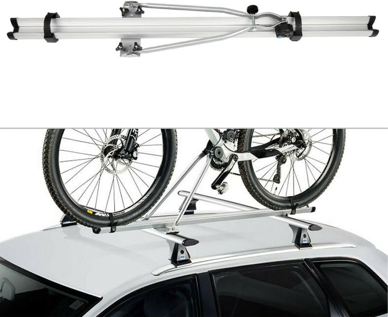 Photo 1 of OCPTY Bike Roof Carrier Fits Most Size Crossbar Car Rooftop Bike Carrier Bicycle Racks with Locking System