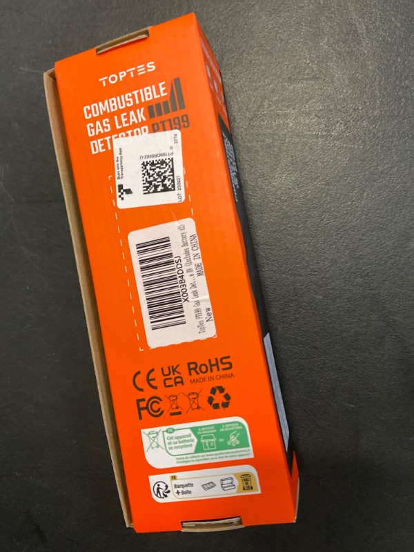 Photo 2 of PT199 Natural Gas Leak Detector with Audible & Visual Alarm, Portable Gas Sniffer to Locate Combustible Sources Like Methane, Propane for Home(includes Battery x2)-Orange