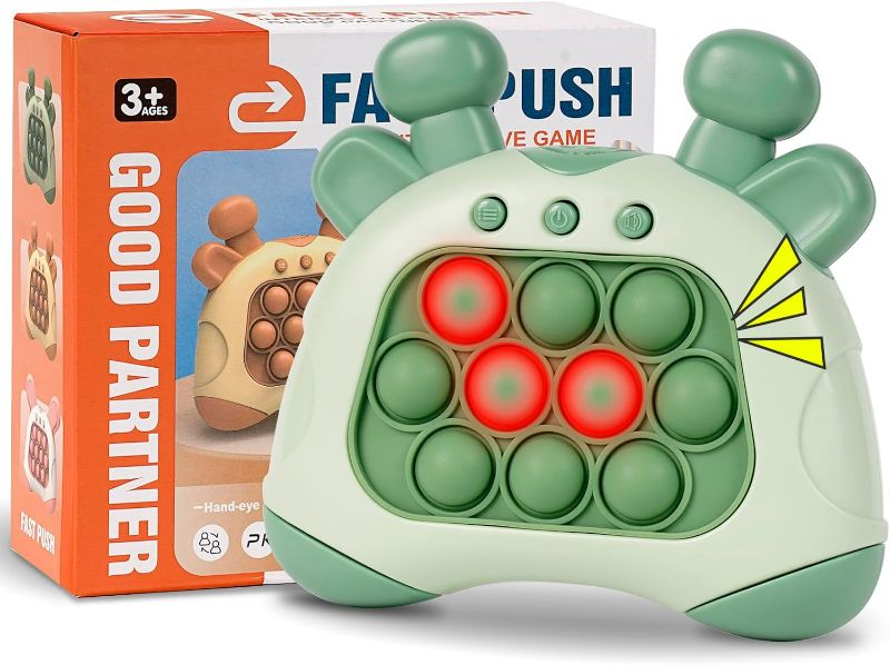 Photo 1 of Fast Push Game, Stocking Stuffers for Kids 8-12, Fidget Toys for Kids, Fast Push Bubble Game, Pop Game It Fidget Sensory Toys, Christmas Birthday Gifts for 3-12 Year Old Girls Boys (Green Deer)