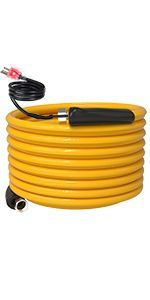 Photo 1 of 75FT Heated Water Hose for RV,Heated Drinking Water Hose with Thermostat,Lead and BPA Free,1/2" Inner Diameter,Temperatures Down to -40°F Self-Regulating,Rv Accessories?Rv Water Hose (75FT)