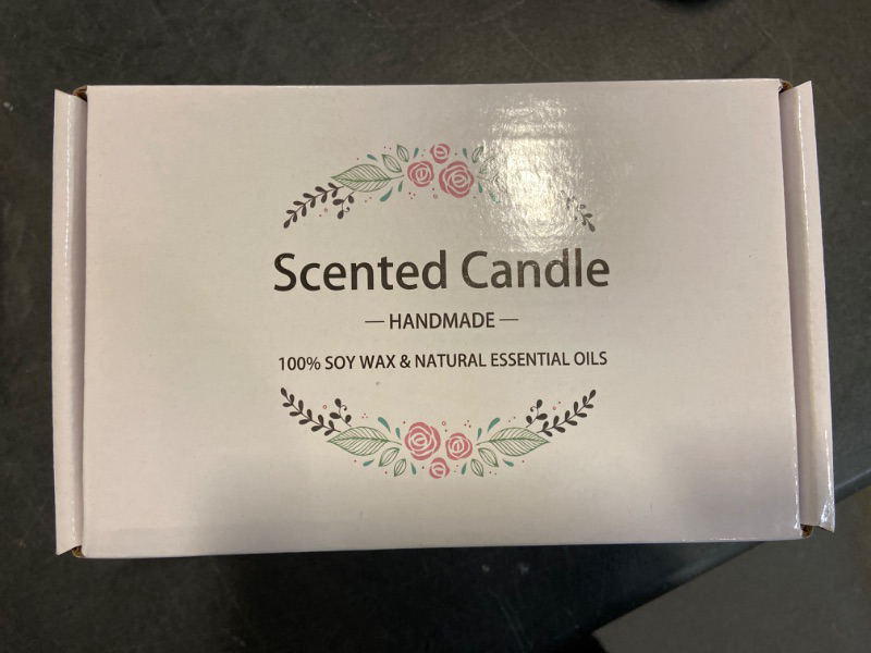 Photo 2 of 2 Pack Scented Candles, Gift for New Home Vanilla + Gardenia, Scented Jar Candle -Natural Aromatherapy Scented Candles, Long Lasting Soy Wax Candle, Festive,Stress Relief, Decor Aromatherapy Candles