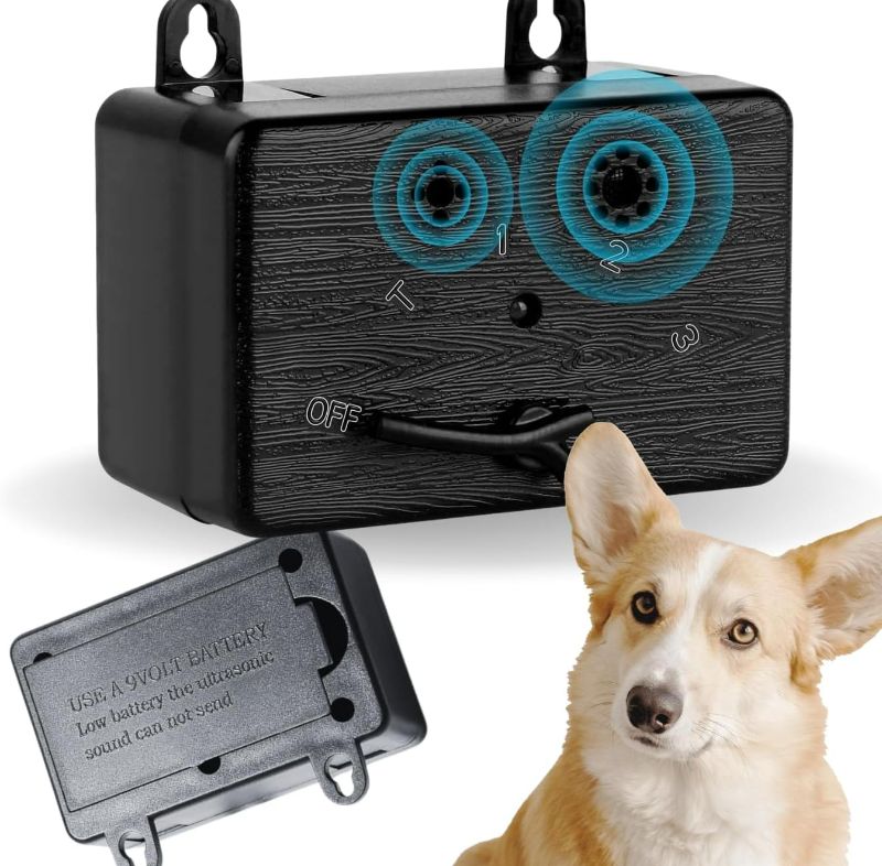 Photo 1 of Anti Barking Control Device, Dog Barking Control Devices 3 Adjustable Levels, 50 FT Dog Bark Deterrent Devices Bark Box, Dog Barking Silencer for Outdoor & Indoor Dog Use Safe for Dogs & People