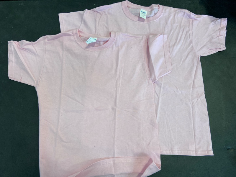 Photo 2 of 2 Shirt Set - Size M - Gildan Youth 53 oz T-Shirt - LIGHT PINK - (Style # G500B - Original Label)