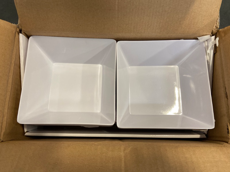 Photo 2 of Color White - InMyHome Melamine Square Bowl 6 in