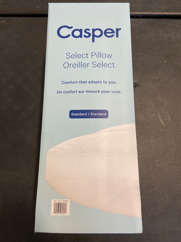 Photo 3 of Casper  Pillow for Sleeping, Standard, White