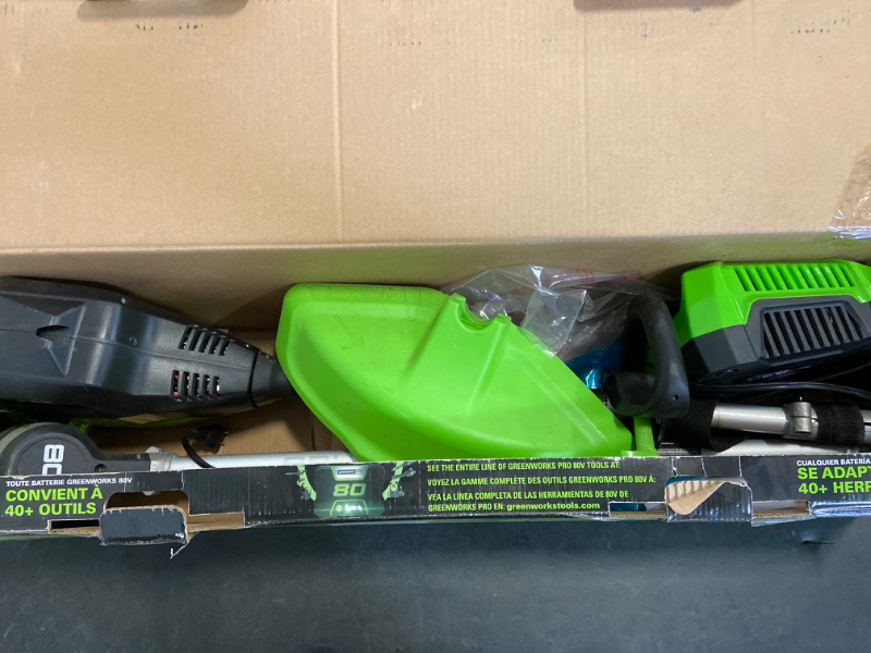 Photo 2 of Greenworks PRO 16-Inch 80V Cordless String Trimmer (TOOL ONLY)