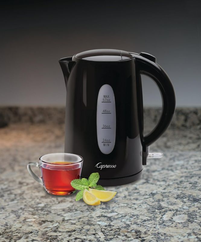 Photo 1 of Capresso Black 1.7 Liter Electric Water Kettle UNABLE TO TEST FUNCTION SOLD AS IS