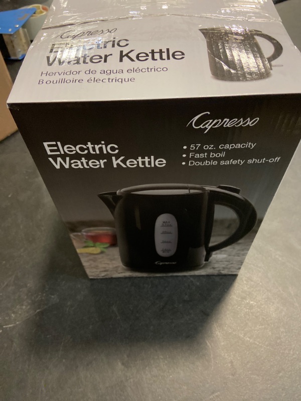 Photo 2 of Capresso Black 1.7 Liter Electric Water Kettle UNABLE TO TEST FUNCTION SOLD AS IS