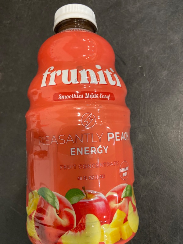 Photo 2 of Fruniti Peach Smoothie Mix - Energy Boosting - No Sugar Added - Delicious Fruit Puree - Vitamin B-6, Vitamin B-12, Ginseng - Apple, Pineapple, Peach Purée - Makes 24 Smoothies