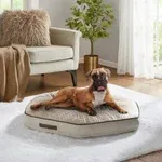 Photo 1 of Kirkland Signature 42" Hexagon Pet Napper
Features:
Tufted Plush or Suede Sleeping Surface
Shredded Foam Base for Support and Comfort
Upholstery Grade Fabric for Fashion and Durability
Removable Machine washable Cover with Zippers
