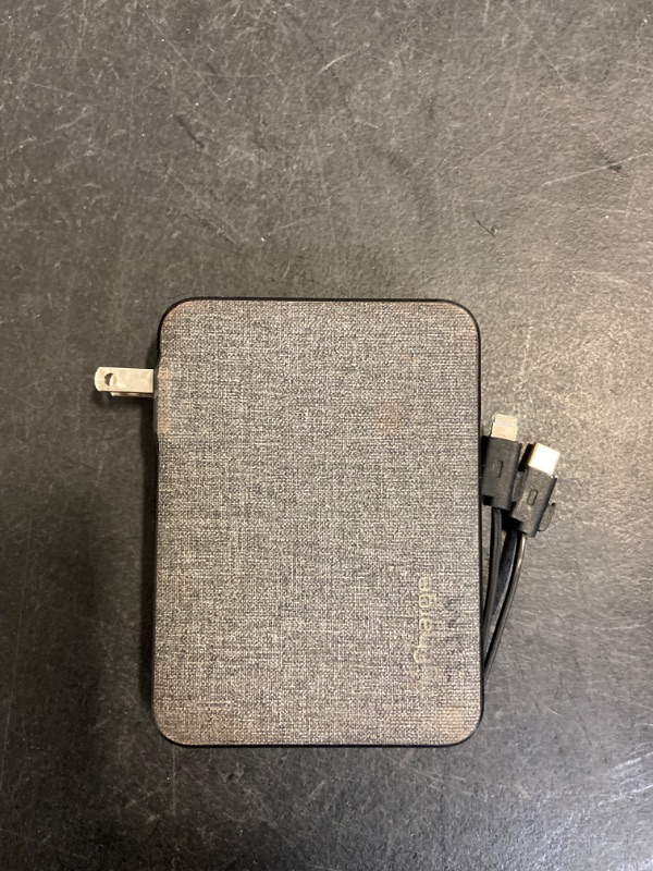 Photo 2 of myCharge - POWERHUB ULTRA 10,000mAh Everything Built-In Portable Charge for Most USB Enables Devices  Lightning and USB-C Cable UNABLE TO TEST FUNCTION SOLD AS IS