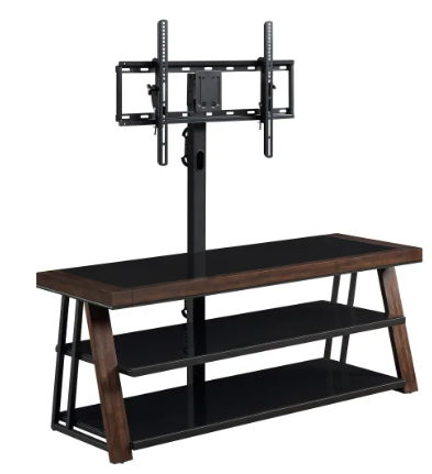 Photo 2 of Harlowe 3-in-1 TV Stand
For Flat-Panel TVs up to: 165.1 cm / 65 in and 61.2 kg / 134.9 lb
(NOT FOR USE WITH CRT TVS)
Composite Wood Construction
Steel Frame with Powder Coat Finish
